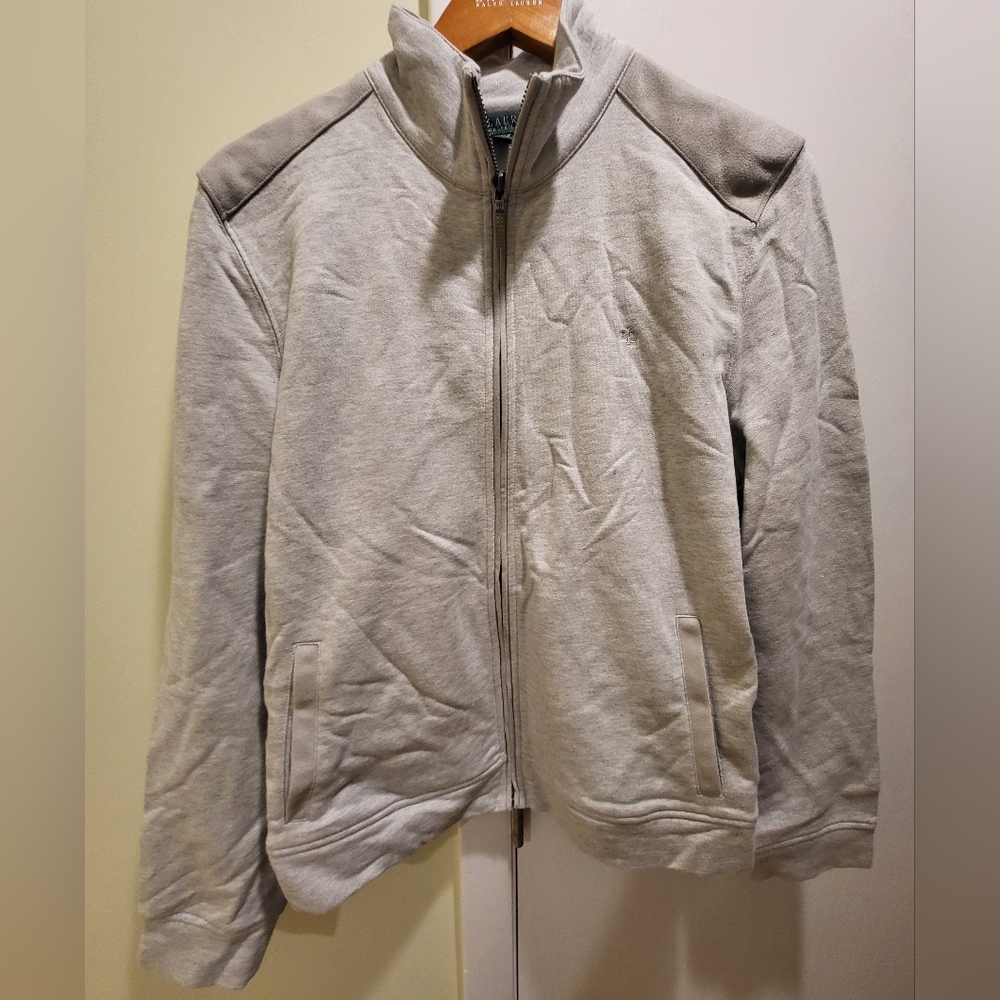 NWT Ralph Lauren Grey Full Zip Jacket Sz L